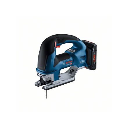 BOSCH Akkus dekopírfűrész GST 18V-155 BC kengyelfogantyús, L-Boxx-ban (2 x 4,0 Ah akku + gyorstöl