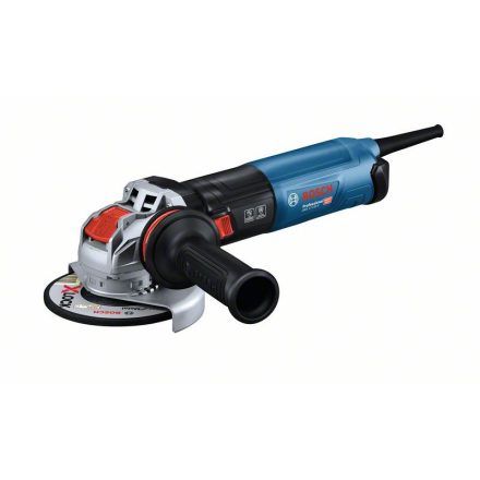 BOSCH GWX 17-125 S Sarokcsiszoló vibrációcsökkentett kiegészítő fogantyúval, védőburkolattal, rög