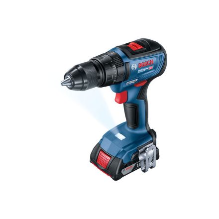 BOSCH Akkus ütvefúró-csavarozó GSB 18V-50 L-Case-ben (2 x 2,0 Ah akku + töltő)