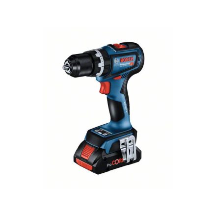 BOSCH Akkus ütvefúró-csavarozó GSB 18V-90 C L-Boxx-ban (2 x 4,0 Ah akku + gyorstöltő + modul)