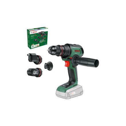 BOSCH Akkus fúrócsavarozó AdvancedDrill 18V-80 Quicksnap + adapterek 78 Nm (akku és töltő nélkül)