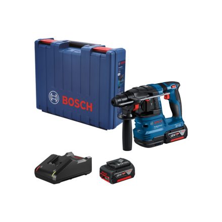 BOSCH Akkus fúrókalapács GBH 185-LI kofferben (2 x 4,0 Ah akku + gyorstöltő) SDS-Plus