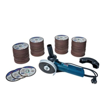 BOSCH Sarokcsiszoló szett 125 mm GWS 9-125 / 900 W + inox vágókorong 125 x 1,0 x 22,2 mm 400db