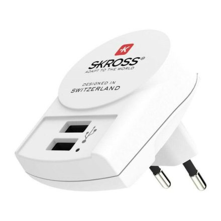 SKROSS USB adapter (2 x USB-A, 2 x 1,2 Ah akku)