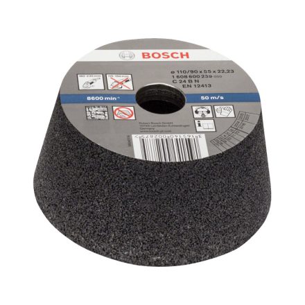 BOSCH Kúpos fazékkorong nagy sarokcsiszolóhoz 110/90 x 55 x 22,2 mm / P24