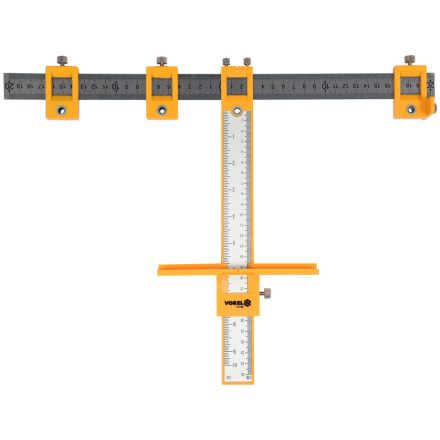 VOREL Állítható fúrósablon 200 x 250 mm