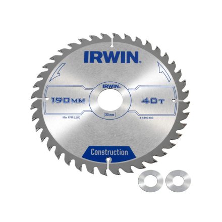 IRWIN Fűrésztárcsa fához 190 x 30 mm / 40T