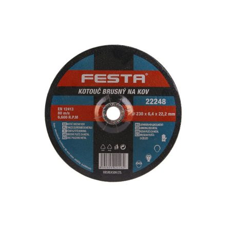 FESTA Tisztítókorong fémre 230 x 6,4 x 22 mm