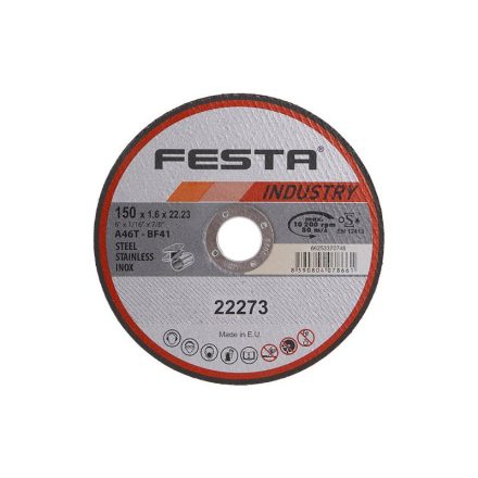 FESTA INDUSTRY Vágókorong fémre 150 x 1,6 x 22,2 mm