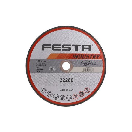 FESTA INDUSTRY Vágókorong fémre 230 x 2,0 x 22,2 mm