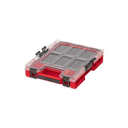 QBRICK SYSTEM ONE Organiser M Piros Ultra HD szivacs betétes