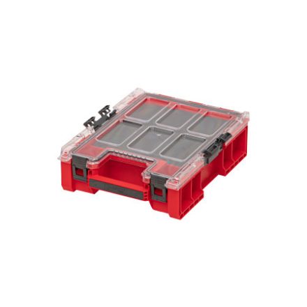 QBRICK SYSTEM ONE Organiser M Piros Ultra HD szivacs betétes