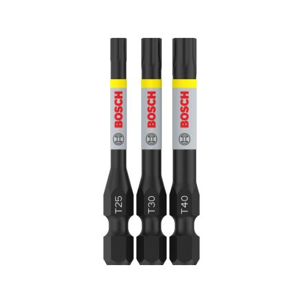 BOSCH PRO Impact bithegy készlet 3 részes T25 / T30 / T40 x 55 mm 1/4" Hex