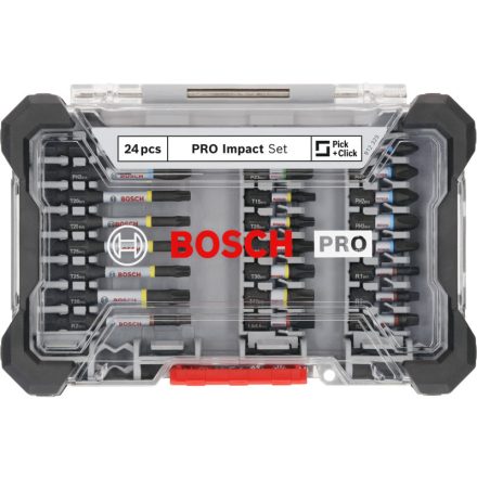 BOSCH PRO Impact bithegy készlet 24 részes 1/4" Hex