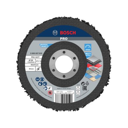 BOSCH PRO Tisztítótárcsa 125 mm fém/inox N377