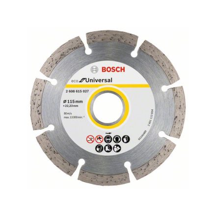 BOSCH Gyémánt vágókorong 115 x 2,0 x 7,0 x 22,2 mm szegmentált ECO for Universal