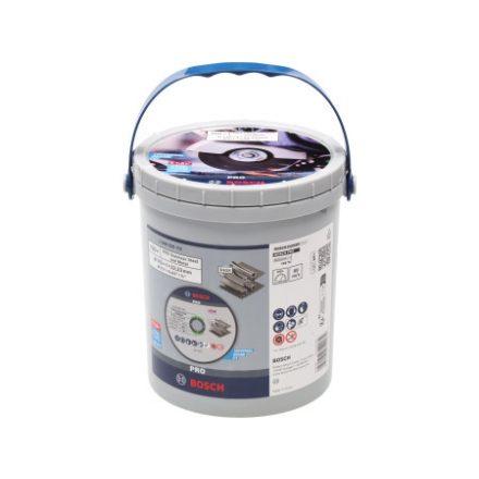 BOSCH PRO Vágókorong inox/fémre 115 x 1,0 x 22,2 mm St. Steel & Metal vödrös kiszerelés (100 db)