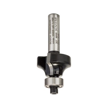 BOSCH Keményfém lekerekítő maró golyóscsapággyal 24,7 (r=6 mm) x 13,2 x 53 x 8 mm