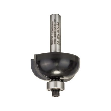 BOSCH Keményfém homorulatmaró golyóscsapággyal 36,7 (r=12 mm) x 16 x 58 x 8 mm