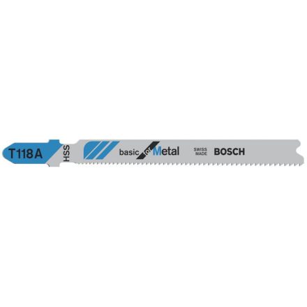 BOSCH Dekopírfűrészlap fémre T 118 A 92/1,1-1,5 mm (3 db)