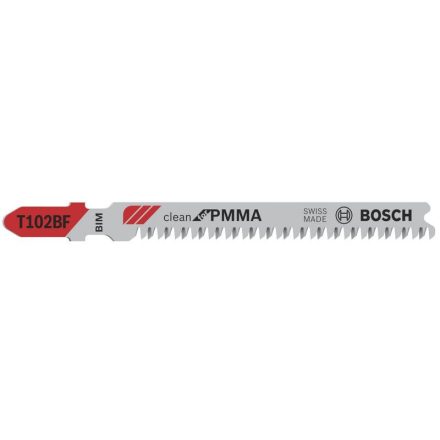 BOSCH Dekopírfűrészlap PVC-hez T 102 BF 92/1,8 mm bimetál (3 db)