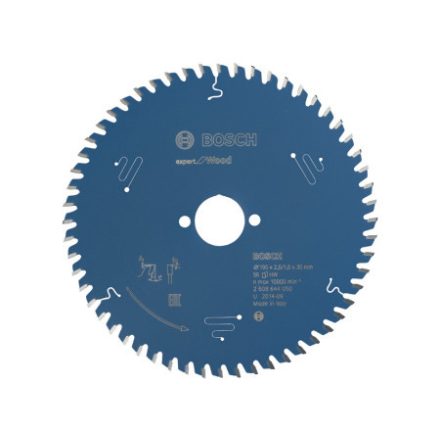 BOSCH Fűrésztárcsa fához 190 x 30 x 2,6 mm / 56T Expert for Wood