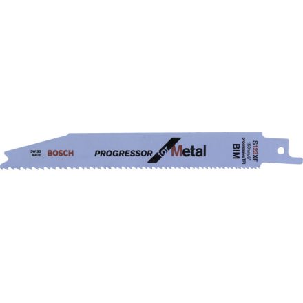 BOSCH Szablyafűrészlap fémre S 123 XF 150 mm / 8-18TPI bimetál Progressor for Metal (2 db)