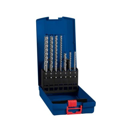 BOSCH EXPERT 7X Kőzetfúró készlet 7 részes négyélű SDS-Plus (5/6/8 x 115 mm; 6/8/10/12 x 165 mm)