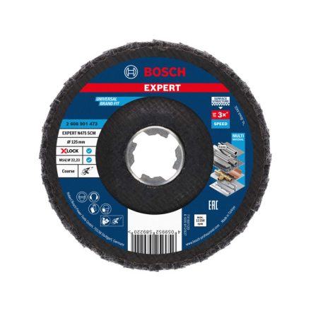 BOSCH EXPERT Lamellás csiszolókorong durva 125 x 22,2 N475 SCM X-LOCK