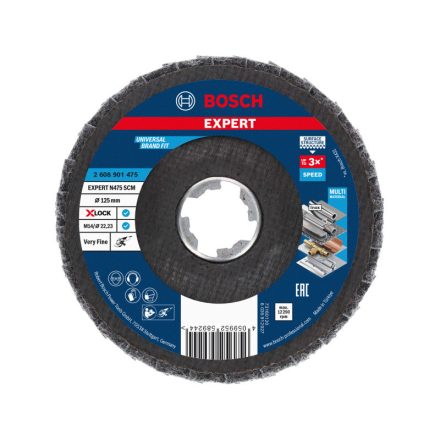 BOSCH EXPERT Lamellás csiszolókorong puha 125 x 22,2 N475 SCM X-LOCK