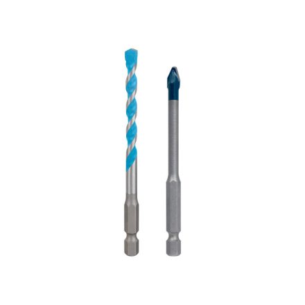 BOSCH EXPERT HEX-9 Hard Ceramic + Univerzális fúrószár 6 mm 1/4" bitbefogással (2 db)