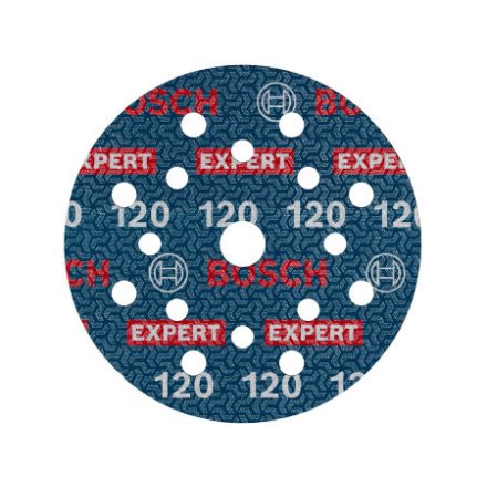 BOSCH EXPERT O780 Foil Tépőzáras csiszolótárcsa 125 mm / P120 kerámiaszemcsés (6 db)