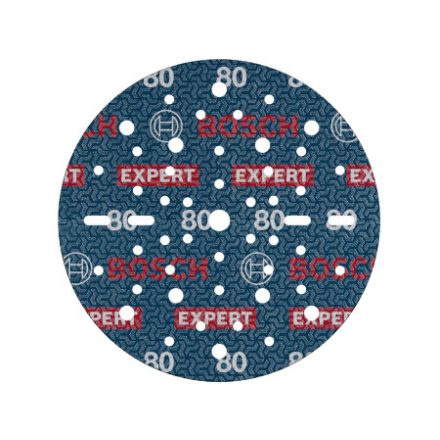 BOSCH EXPERT O780 Foil Tépőzáras csiszolótárcsa 150 mm / P80 kerámiaszemcsés (6 db)