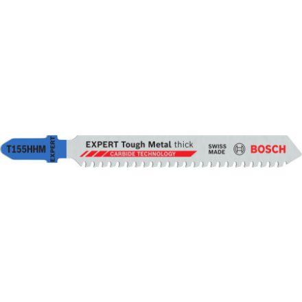 BOSCH EXPERT Dekopírfűrészlap rozsdamentes acéllapokhoz T155HHM 92 mm / 2,54TPI (3 db)