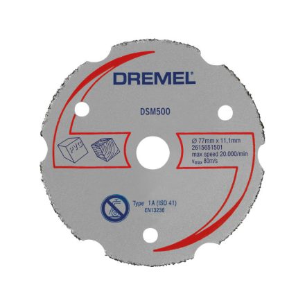 DREMEL DSM500 Vágókorong karbidszemcsés 77 x 11,1 mm