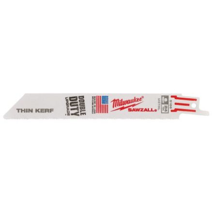 MILWAUKEE Szablyafűrészlap 150 mm / 24TPI bimetál Co (fémhez) (5 db)