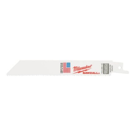 MILWAUKEE Szablyafűrészlap 150 mm / 10-14TPI bimetál (fa, fém, műanyag) (5 db)