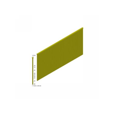 MILWAUKEE Fejnélküli szeg M18 FN18GS-hez 18G / 16 mm 0° galvanizált (10000 db)