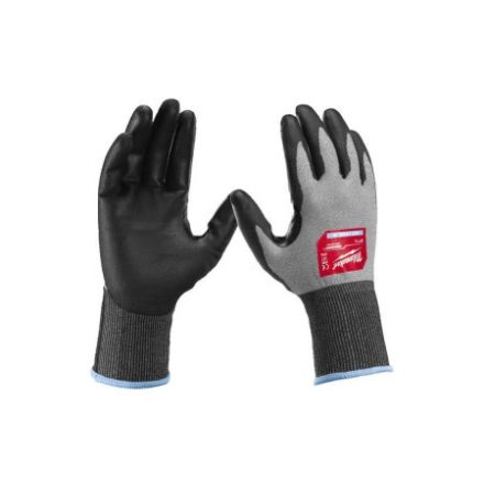 MILWAUKEE Munkavédelmi kesztyű vágásbiztos PU mártott 2/B - XL/10 Hi-Dex