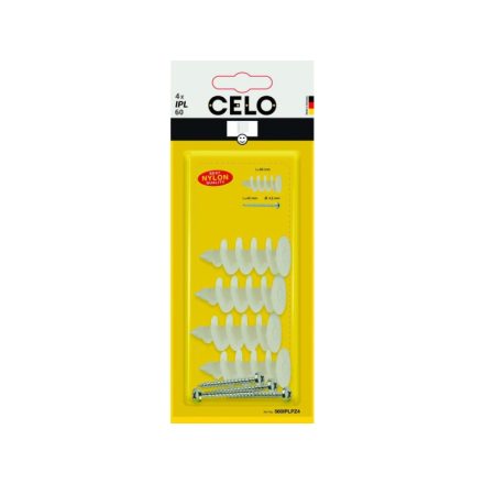 CELO IPL 60 szigetelőanyag dübel 4,5 x 40 csavarral (4 db)