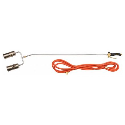 VOREL Gázégő Dupla 2 x 60mm + 5m tömlő (perzselő)
