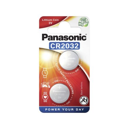 PANASONIC CR2032 lítium gombelem 3 V (2 db)