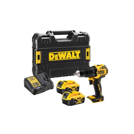 DEWALT Akkus ütvefúró-csavarozó 18 V szénkefe nélküli (2 x 4,0 Ah akku + töltő + TSTAK) DCD709M2T