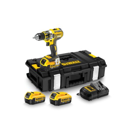 DEWALT Akkus ütvefúró-csavarozó 18 V (3 x 4,0 Ah akku + töltő) DCD790 m3