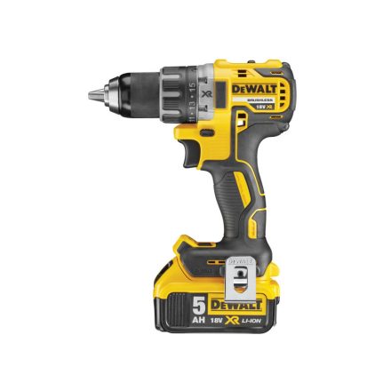 DEWALT Akkus fúrócsavarozó 18 V szénkefe nélküli (2 x 5,0 Ah akku + töltő) DCD791P2