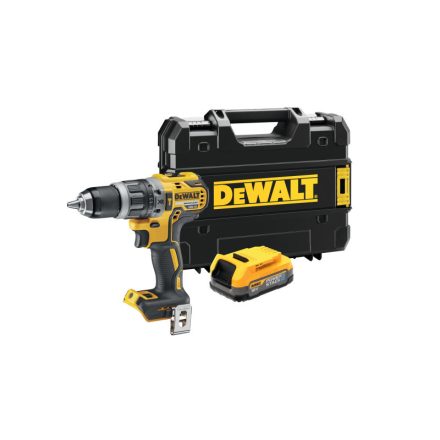 DEWALT Akkus ütvefúró-csavarozó 18 V szénkefe nélküli (1 x 1,7 Ah akku + TSTAK) DCD796E1T