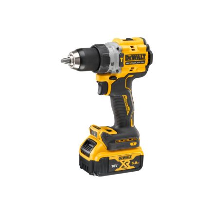 DEWALT Akkus fúrócsavarozó 18 V szénkefe nélküli (2 x 5,0 Ah akku + töltő + TSTAK) DCD805P2T