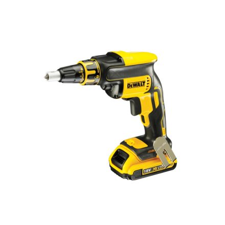 DEWALT Akkus gipszkarton csavarbehajtó 18 V szénkefe nélküli (2 x 2,0 Ah akku + töltő) DCF620D2