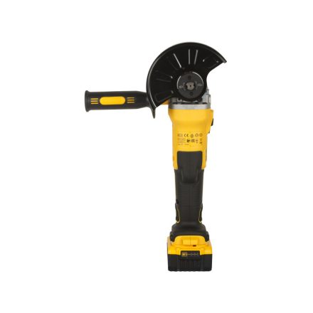 DEWALT Akkus sarokcsiszoló 125 mm 18 V szénkefe nélküli 125 mm (2 x 5,0 Ah akku + töltő) DCG405P2