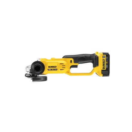 DEWALT Akkus sarokcsiszoló 125 mm 18 V (2 x 4,0 Ah akku + töltő + TSTAK) DCG412M2